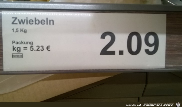 Zwiebeln im Angebot