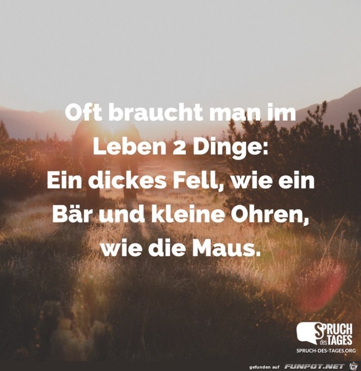 oft braucht man im LEBEN oft braucht man im LEBEN