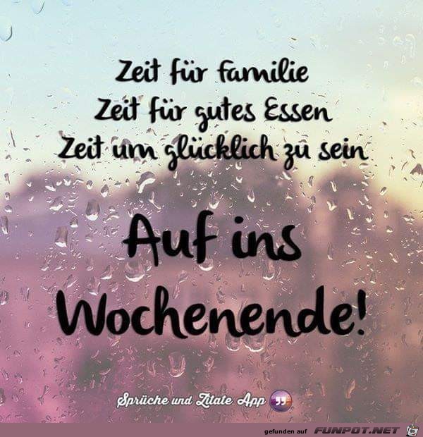 Auf ins Wochende Auf ins Wochende