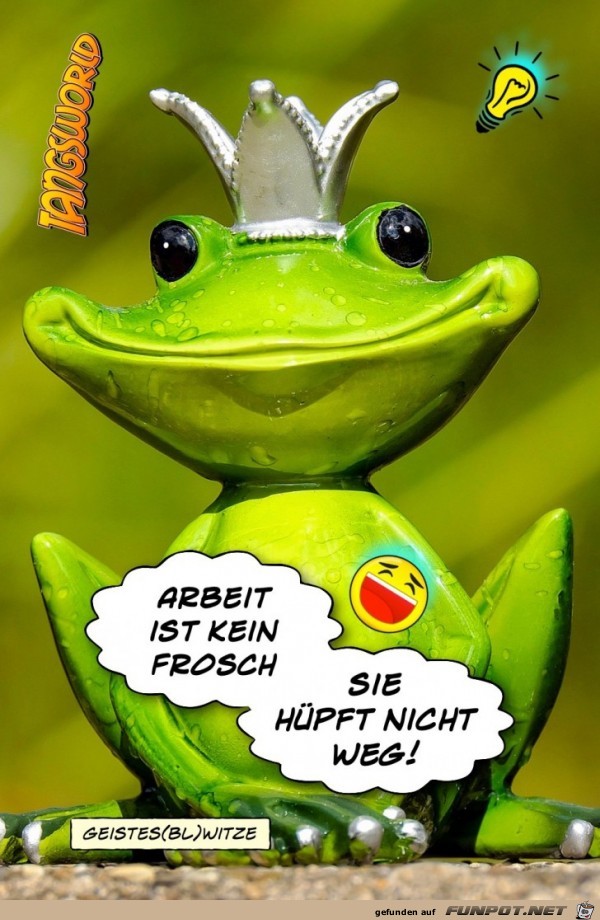 arbeit ist kein frosch