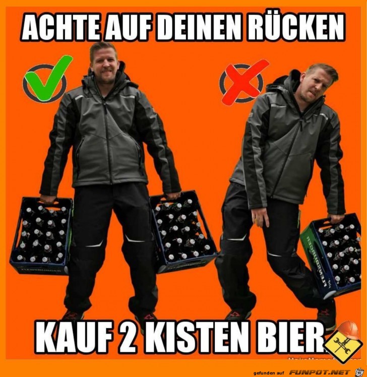 Achte auf Deinen Rcken