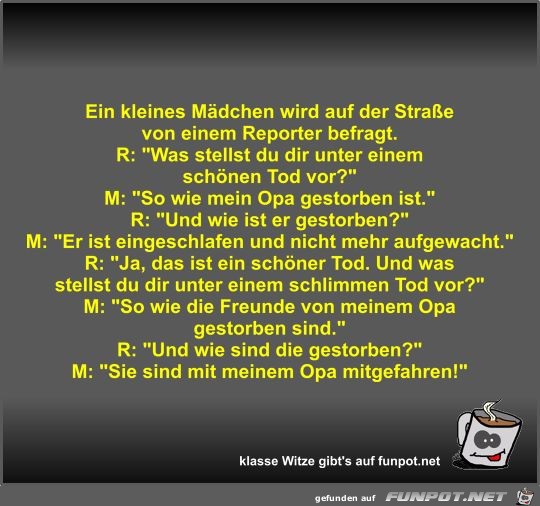 Ein kleines Mädchen wird auf der Straße von einem Reporter Ein kleines Mädchen wird auf der Straße von einem Reporter