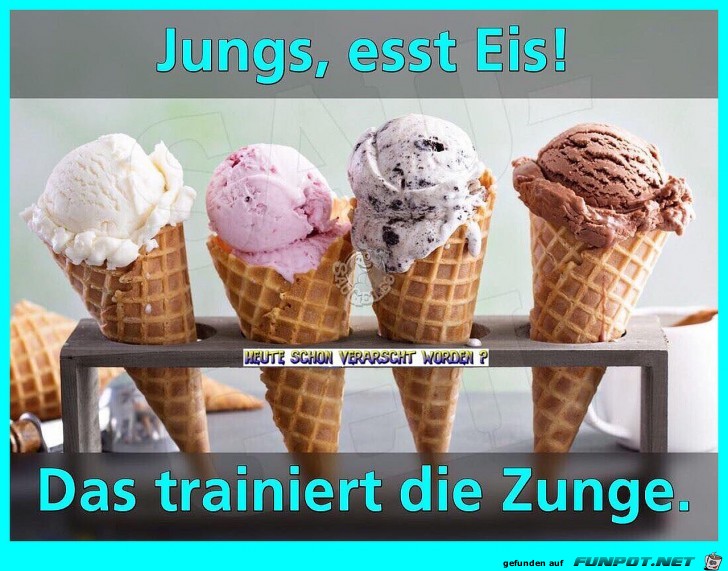 Jungs, esst Eis!