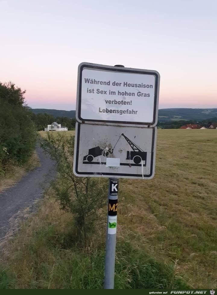 Lebensgefahr im Gras