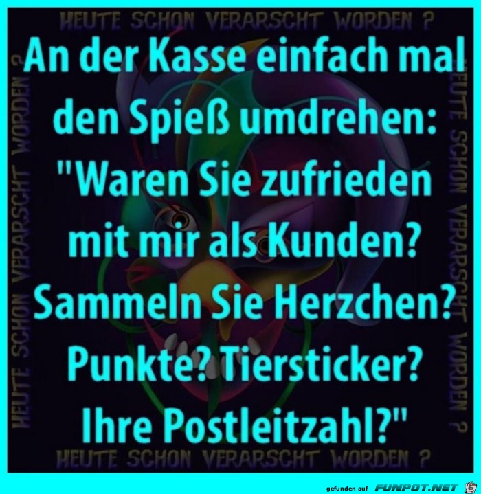 An der Kasse An der Kasse