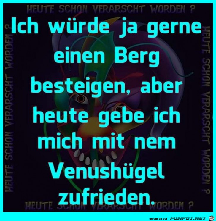 Berg besteigen