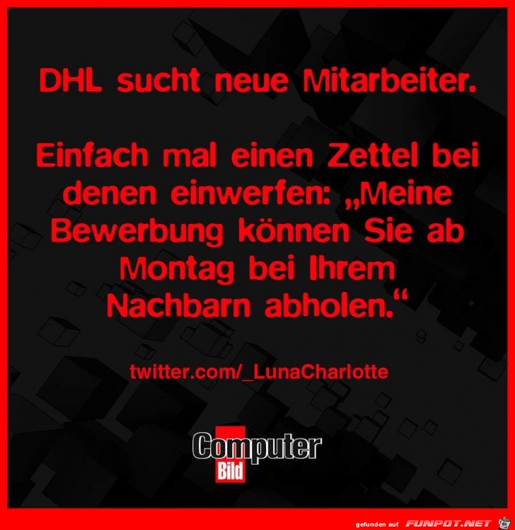 DHL sucht Mitarbeiter