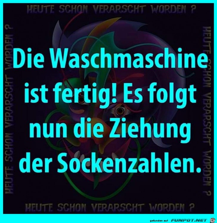 Die Waschmaschine ist fertig Die Waschmaschine ist fertig