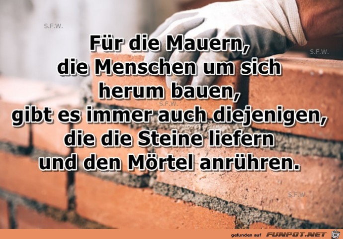 Fuer die Mauern