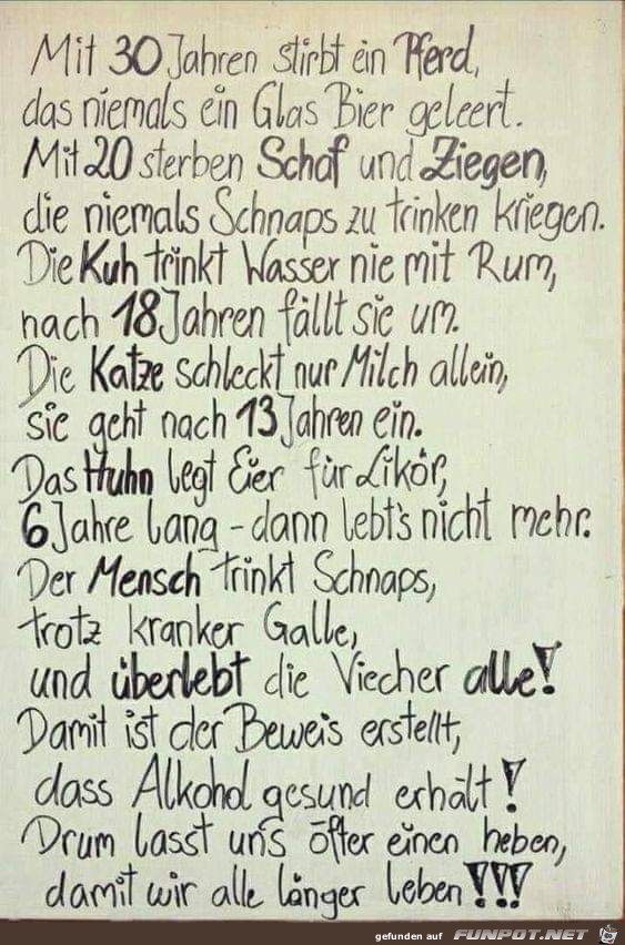 Alkohol ist Gesund Alkohol ist Gesund
