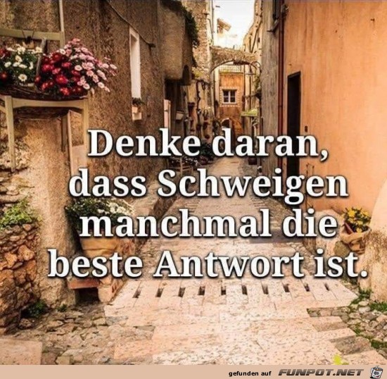 Schweigen Schweigen