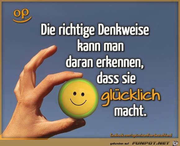 Die richtige Denkweise Die richtige Denkweise