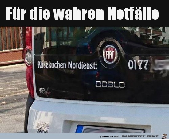 Das ist doch auch ein Notfall