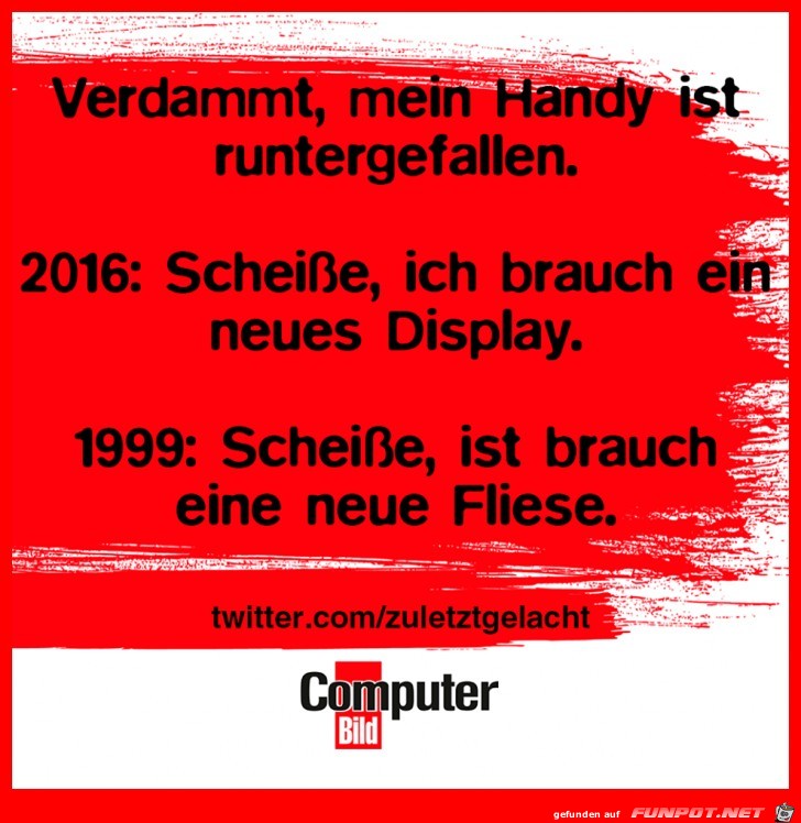 Handy runtergefallen