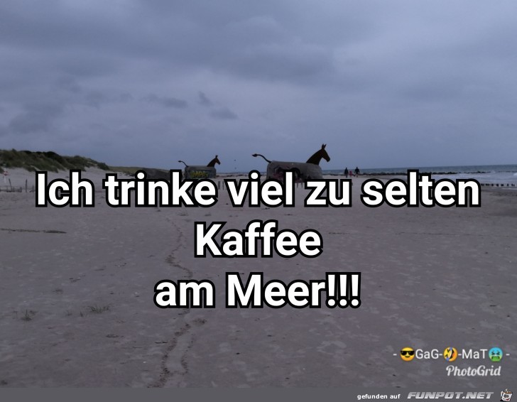 Kaffee am Meer