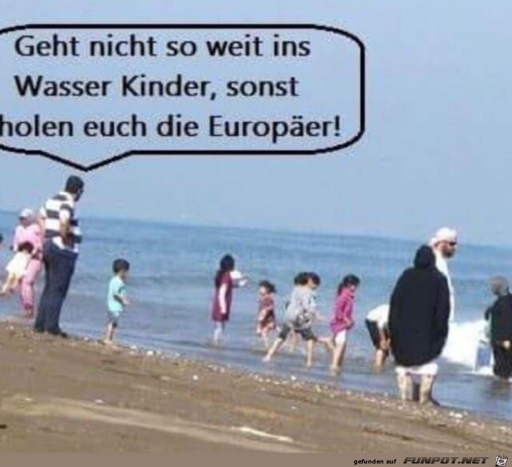 Nicht zu weit ins Wasser