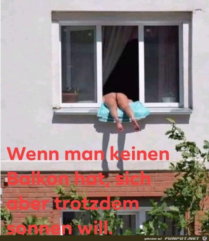 Sonnen ohne Balkon