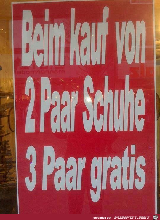 Schuhangebot Schuhangebot