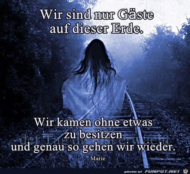 Wir sind nur Gäste Wir sind nur Gäste