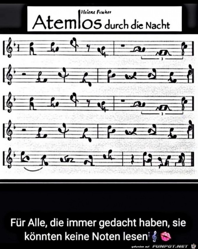 Diese Noten kann jeder lesen Diese Noten kann jeder lesen