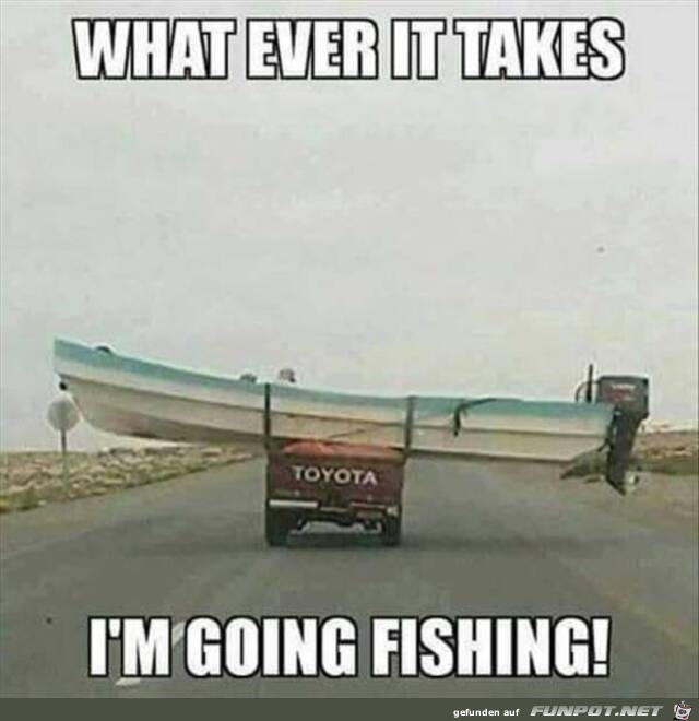 Ich gehe Fischen