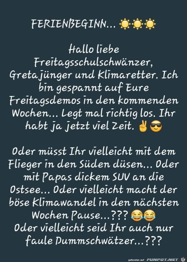 lustiger Spruch 'Greta'
