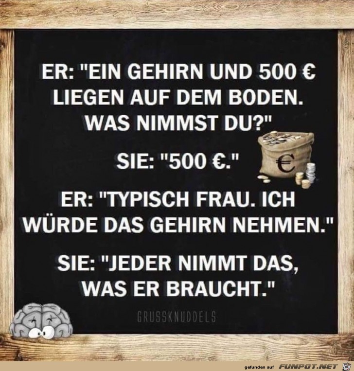 ein Gehirn und 500