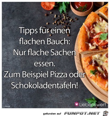 tipps fuer einen flachen bauch