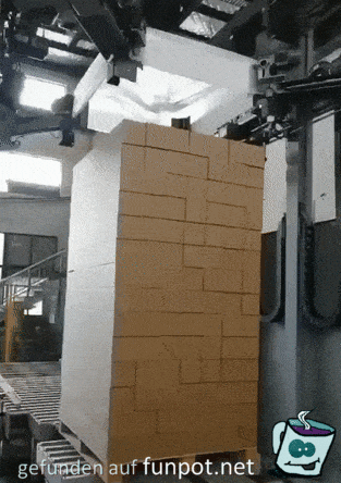 Palette verpacken Palette verpacken