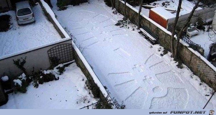 Schuhabdruck im Schnee Schuhabdruck im Schnee