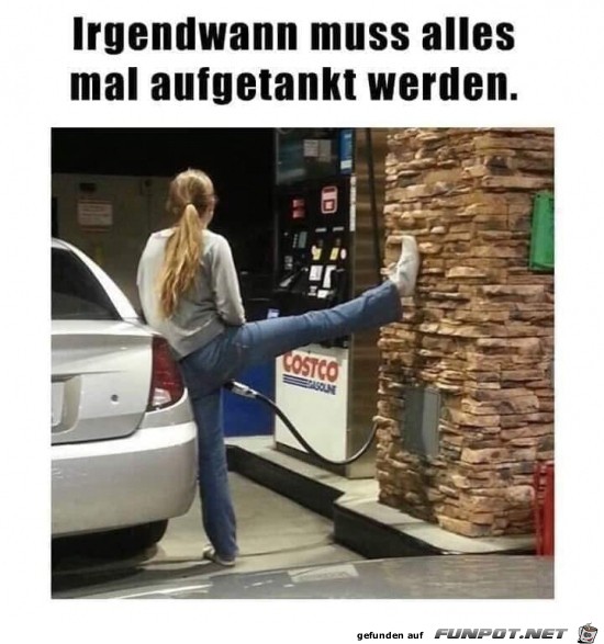 Erst mal auftanken