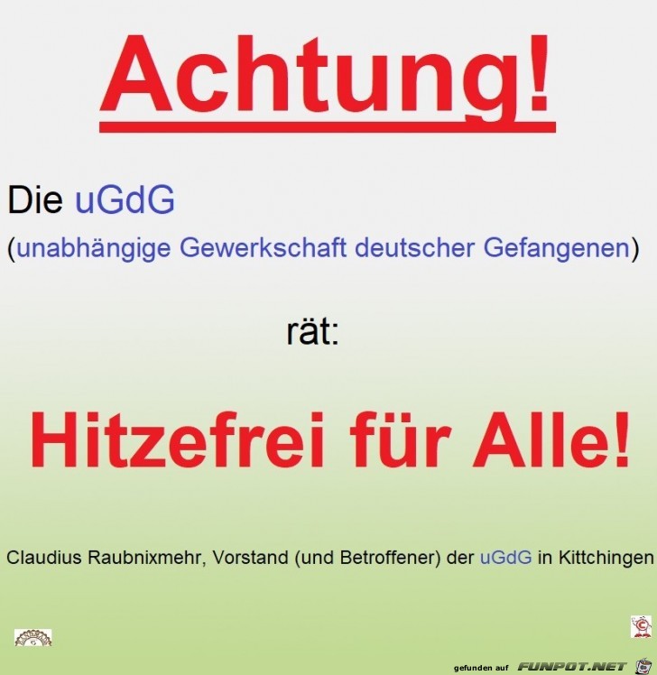 Hitzefrei für alle Hitzefrei für alle