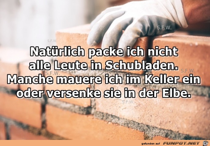 Natuerlich packe ich nicht