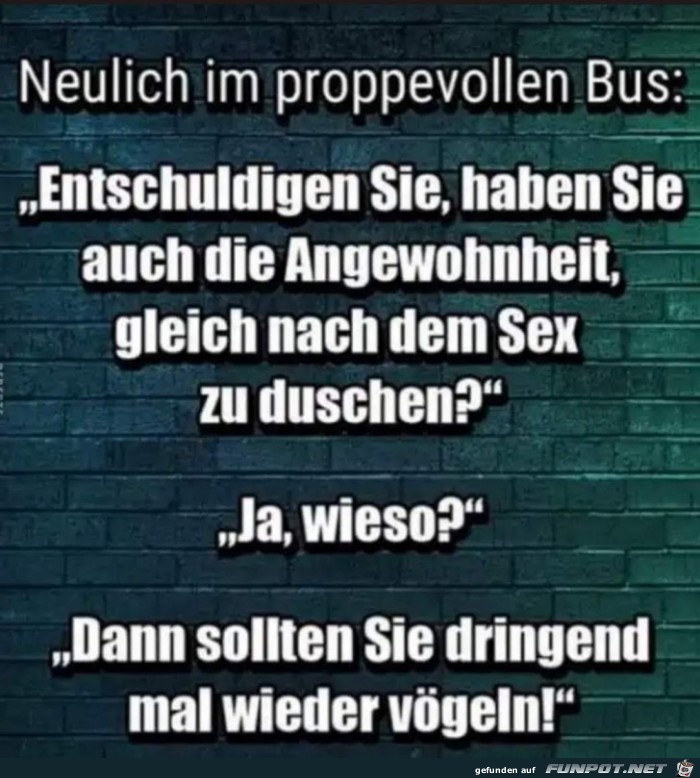 Neulich im Bus