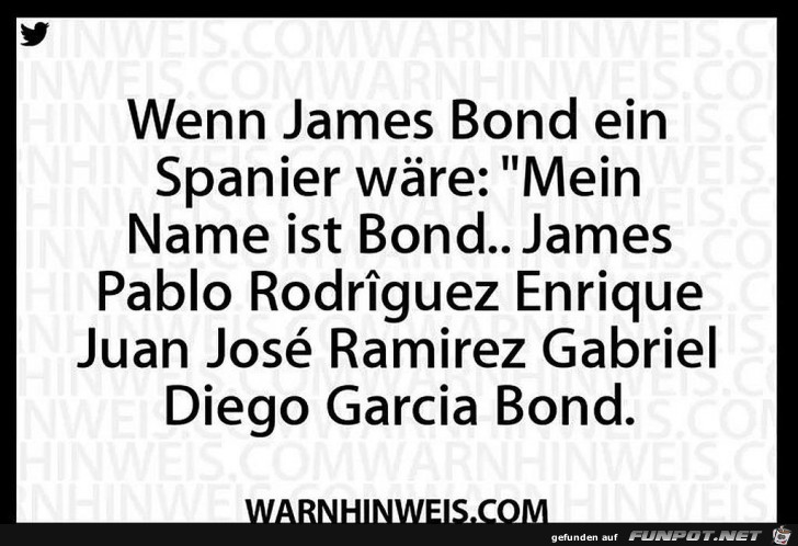 Wenn James Bond Spanier wre