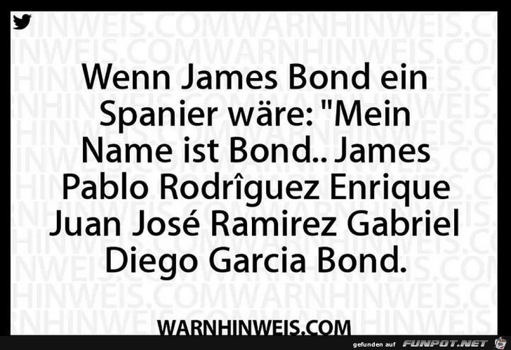 Wenn James Bond Spanier wäre Wenn James Bond Spanier wäre