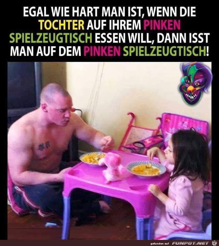 Mit der Tochter zusammen was essen