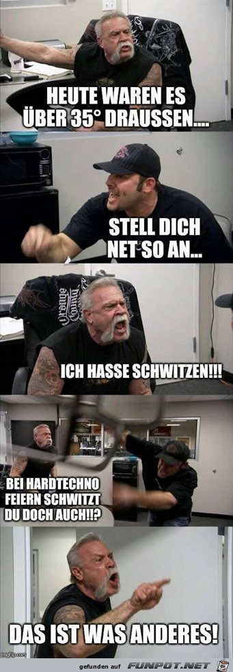 Schwitzen Schwitzen