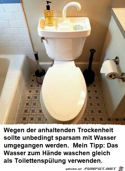 Wasser sparen Wasser sparen
