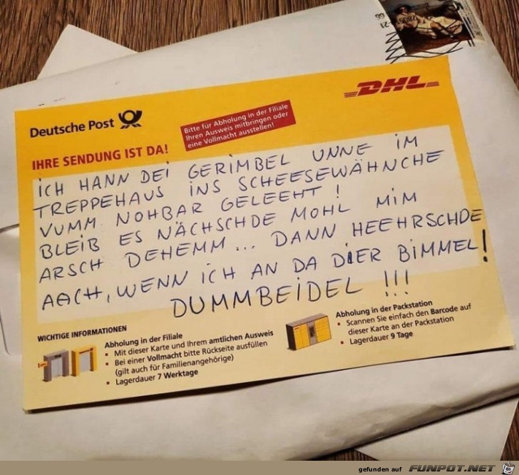 Alles verstanden? Alles verstanden?