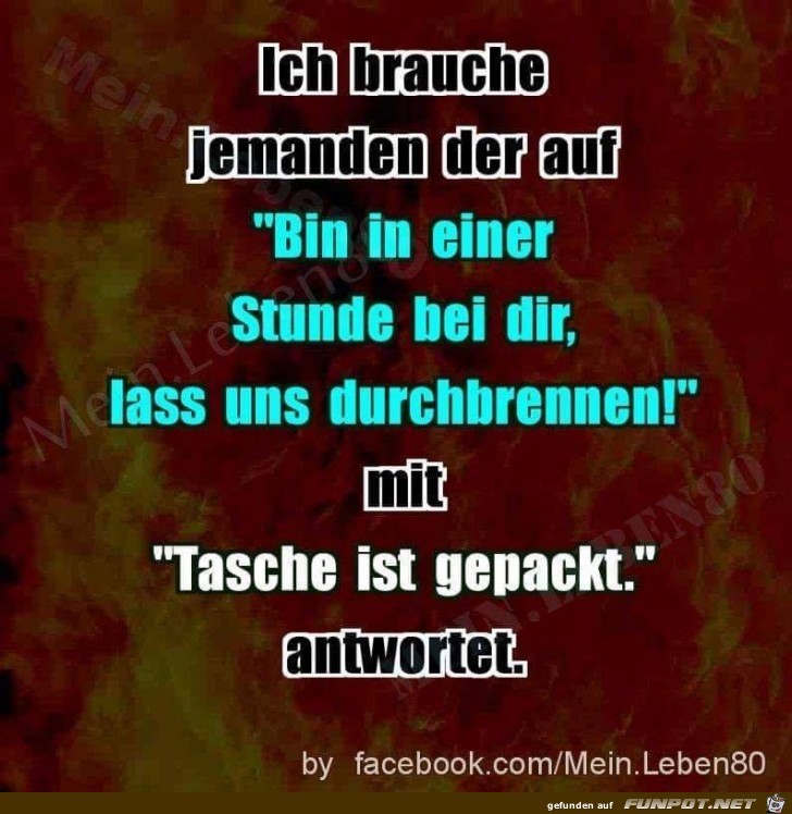 Ich brauche...