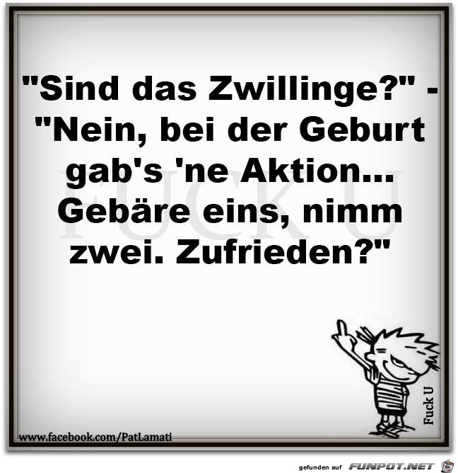 Sind das Zwillinge