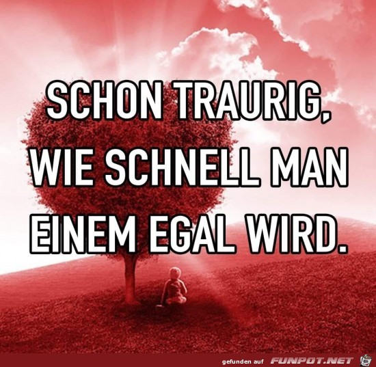 Das ist traurig