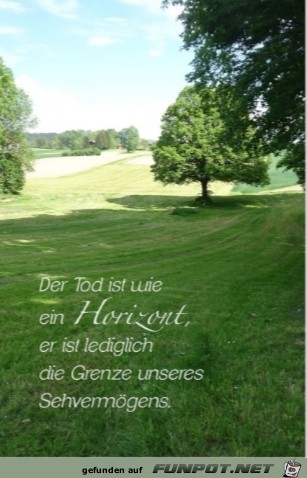 Der Tod ist wie ein Horizont