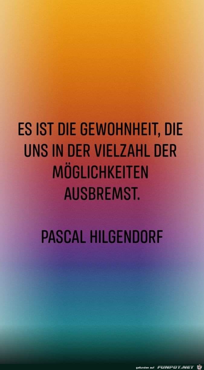 es ist die gewohnheit