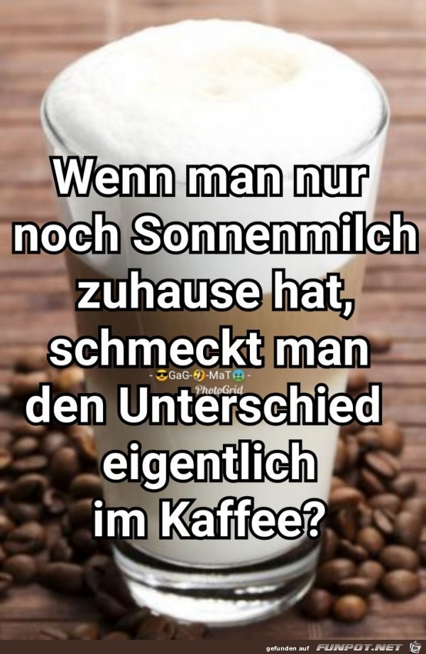 Kaffeemilch mit SF35