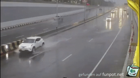 Schleudergefahr bei Aquaplaning Schleudergefahr bei Aquaplaning