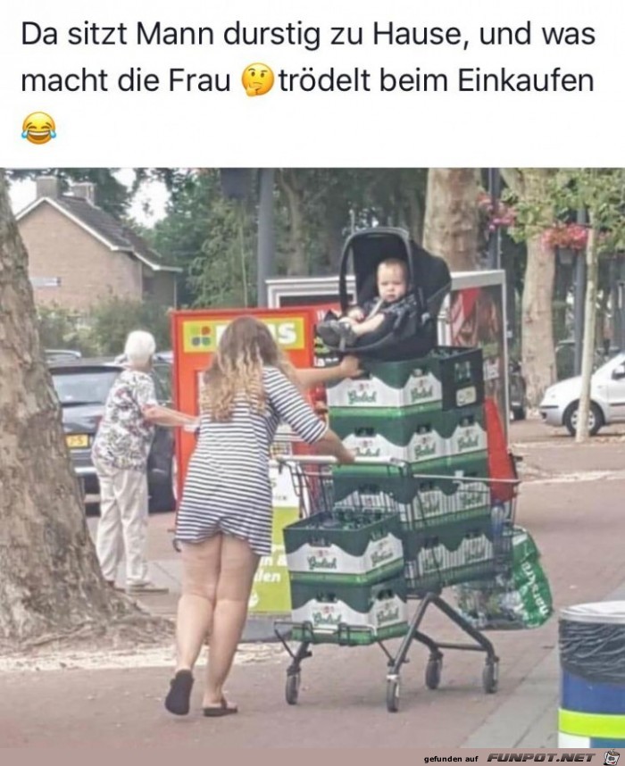 Trödeln beim Einkauf Trödeln beim Einkauf