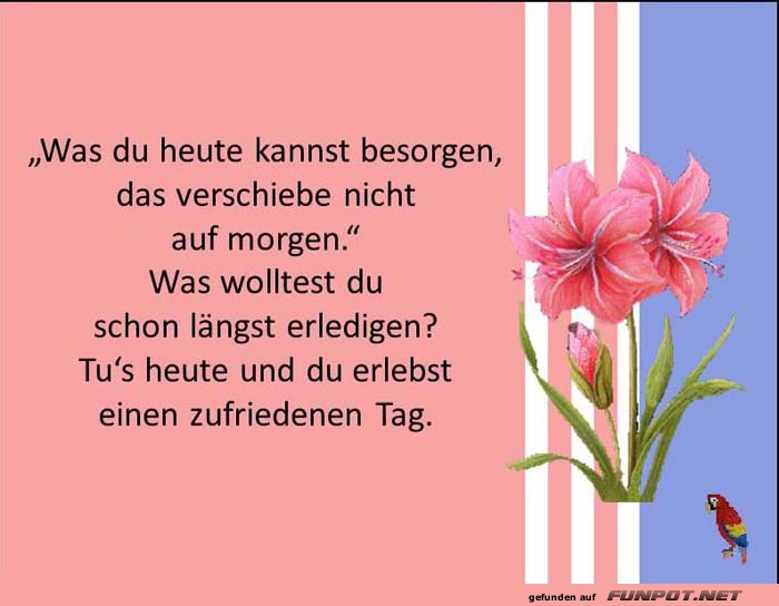 Was du heute kannst Was du heute kannst