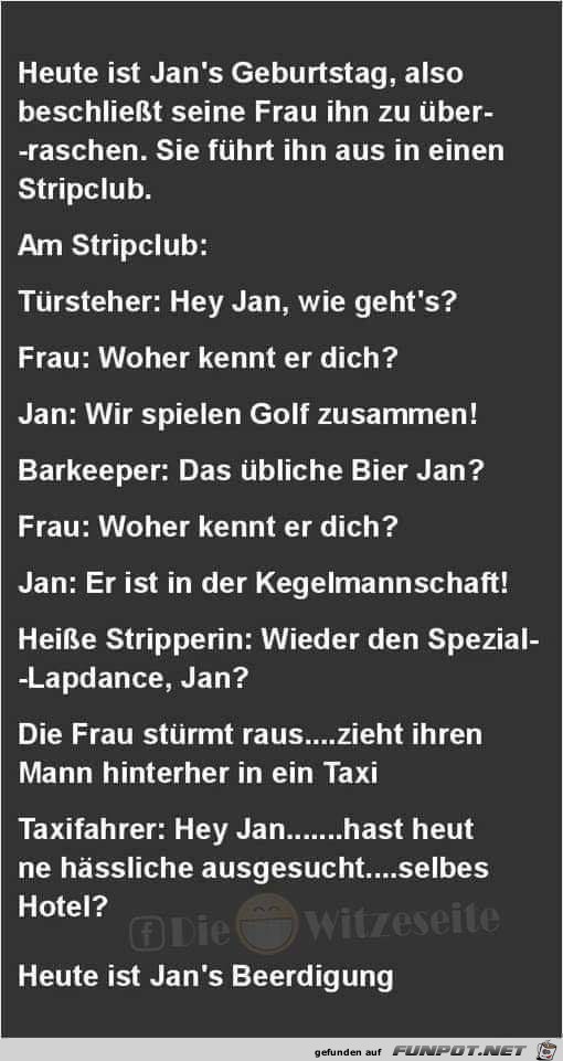 Stripclub- Jans Geburtstag Stripclub- Jans Geburtstag